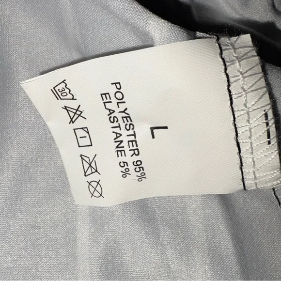 Striped High-Waist Flared Pin Striped Pants - Navy - Picture 4 of 5